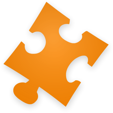 Orange Puzzle Piece