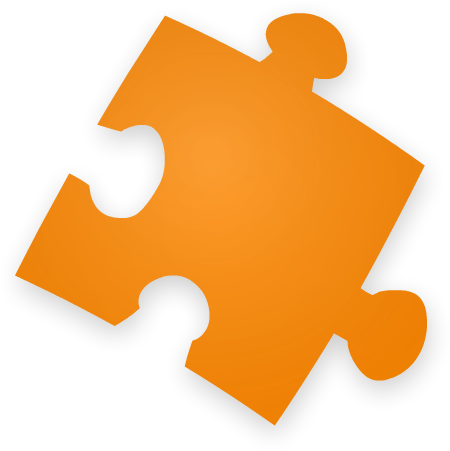 Orange Puzzle Piece